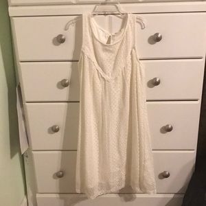 Mudd white lace dress size 16